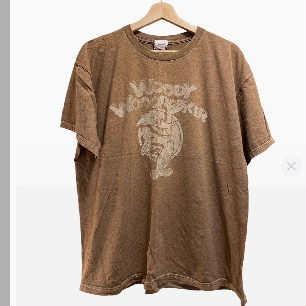 WOODY WOODPECKER BROWN SHIRT SIZE XL